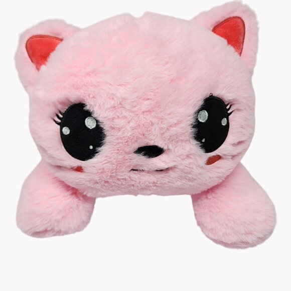 Inquisitor Master Pink Cat White Bow Plush Miss Misa Stuffed Animal 14" - Picture 1 of 7